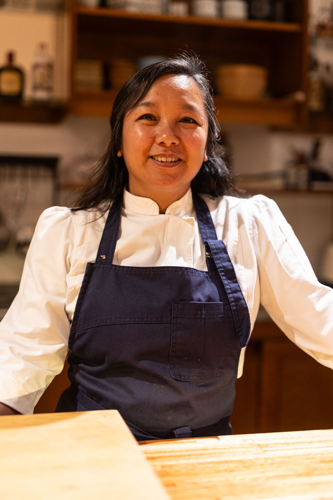 Naomi Kanemoto en la cocina